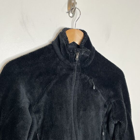 Patagonia Regulator Deep Pile Fleece Full Zip Jacket Black Womens XS Furry Fuzzy - Picture 2 of 13